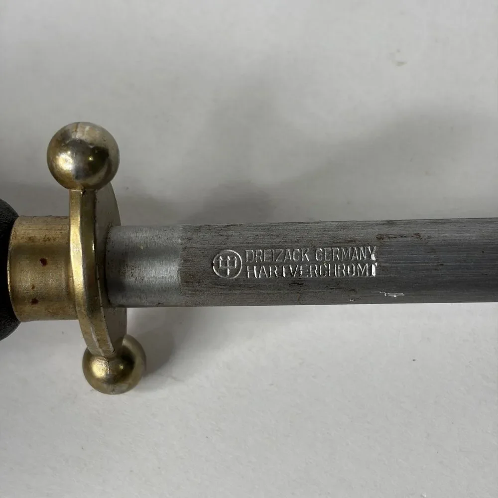 Dreizack Germany Hartverchromt Kife Sharpener Honing Steel Rod Sord Look